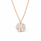  Spinning Snowflake Crystal Pendant Necklace - friendship necklace gift from Bestie Keepsake