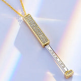  Crystal Encrusted Hidden Bar Necklace - friendship necklace gift from Bestie Keepsake