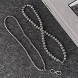  Infinity Clasp Mixed Pearl and Bead Necklace - friendship necklace gift from Bestie Keepsake
