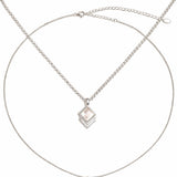  Vintage-Inspired Rhombus Pendant Necklace - friendship necklace gift from Bestie Keepsake