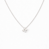  Pinwheel Clover Pendant Necklace S925 Sterling Silver - friendship necklace gift from Bestie Keepsake