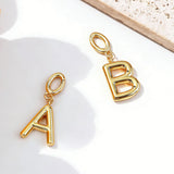  Polished Initial Pendant Necklace 18K Gold Plated - friendship necklace gift from Bestie Keepsake