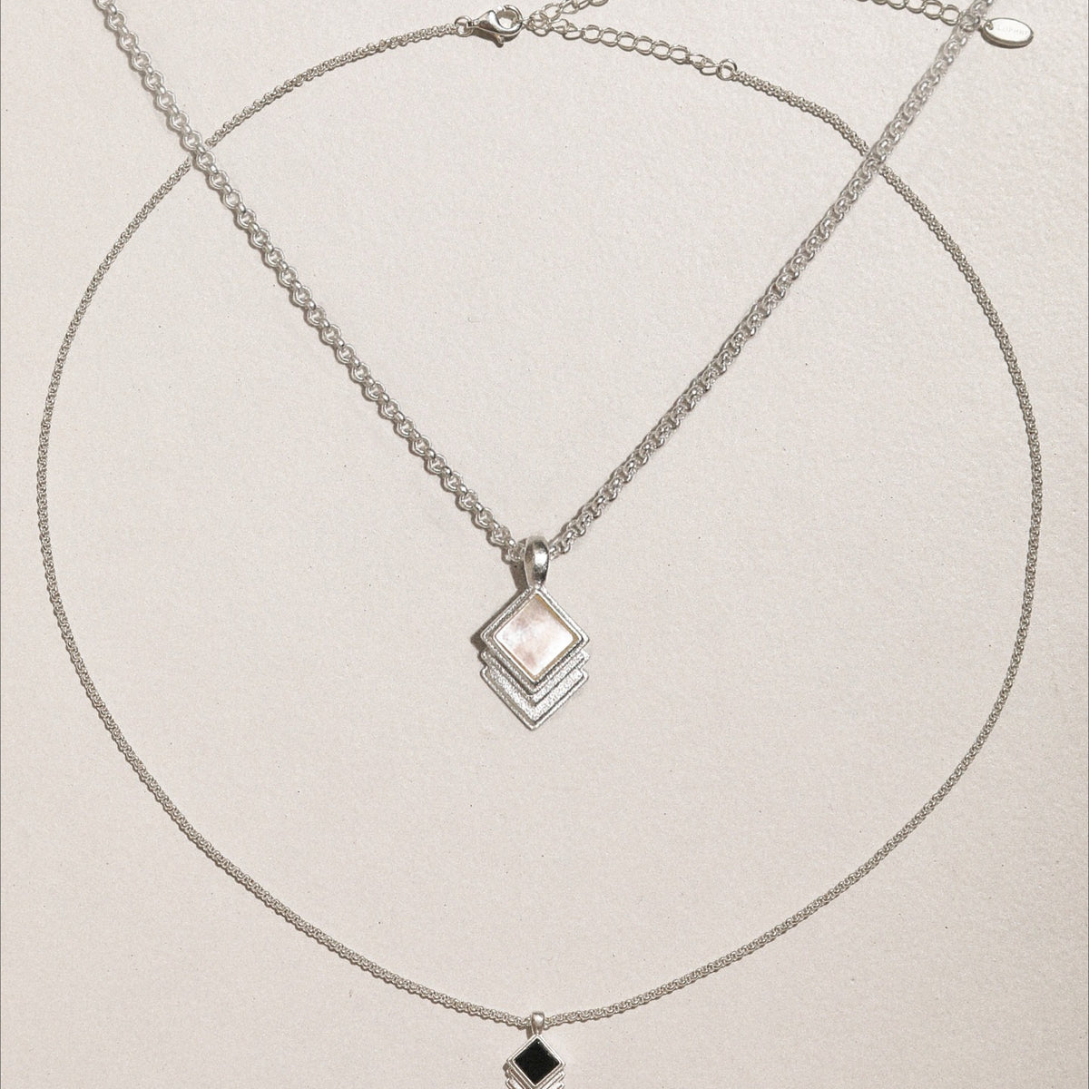  Vintage-Inspired Rhombus Pendant Necklace - friendship necklace gift from Bestie Keepsake