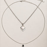  Vintage-Inspired Rhombus Pendant Necklace - friendship necklace gift from Bestie Keepsake