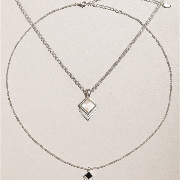  Vintage-Inspired Rhombus Pendant Necklace - friendship necklace gift from Bestie Keepsake