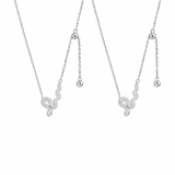  Ornate Pave Snake Necklace - friendship necklace gift from Bestie Keepsake