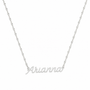  Script Name Pendant Necklace in Stainless Steel - friendship necklace gift from Bestie Keepsake