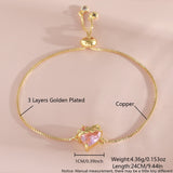 Ornate Pink Heart Slider Bracelet - friendship necklace gift from Bestie Keepsake