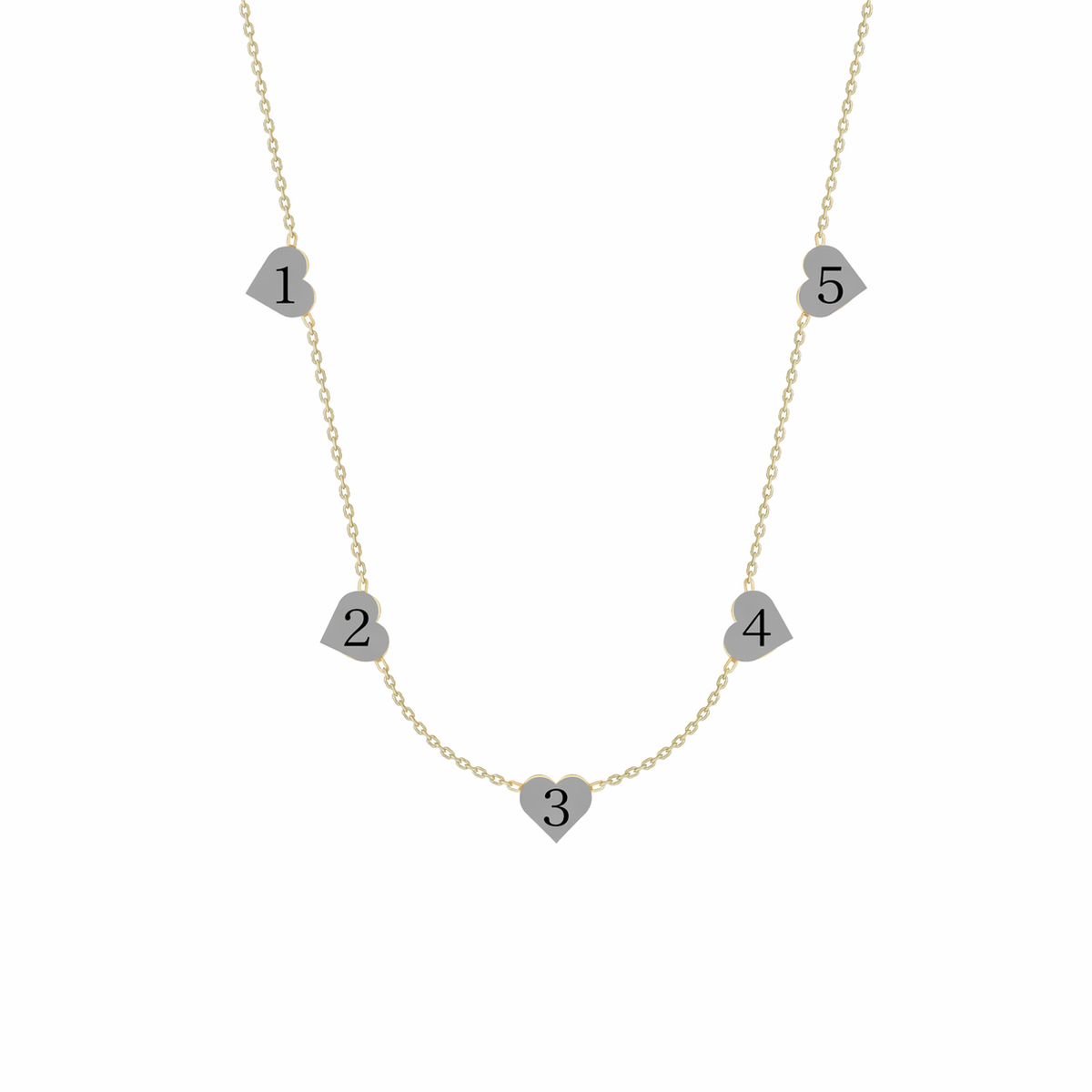  Enamel Heart Charm Necklace S925 Silver - friendship necklace gift from Bestie Keepsake