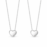  Dainty Heart Pendant S925 Sterling Silver Necklace - friendship necklace gift from Bestie Keepsake