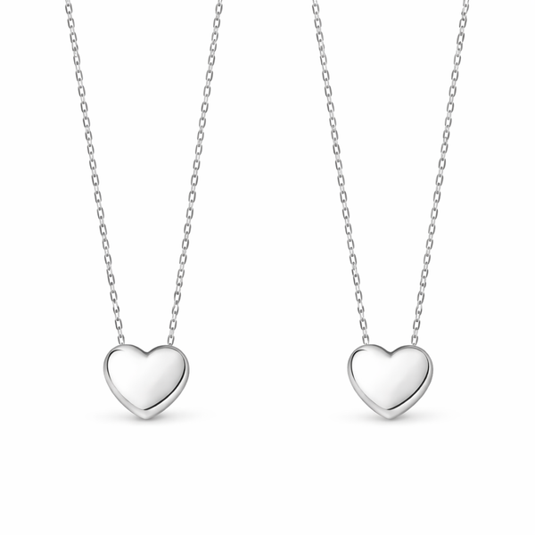 Dainty Heart Pendant S925 Sterling Silver Necklace - friendship necklace gift from Bestie Keepsake