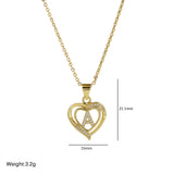  Intricate Heart Initial Pendant Necklace - friendship necklace gift from Bestie Keepsake