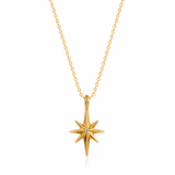  North Star Pendant Necklace 925 Sterling Silver - friendship necklace gift from Bestie Keepsake