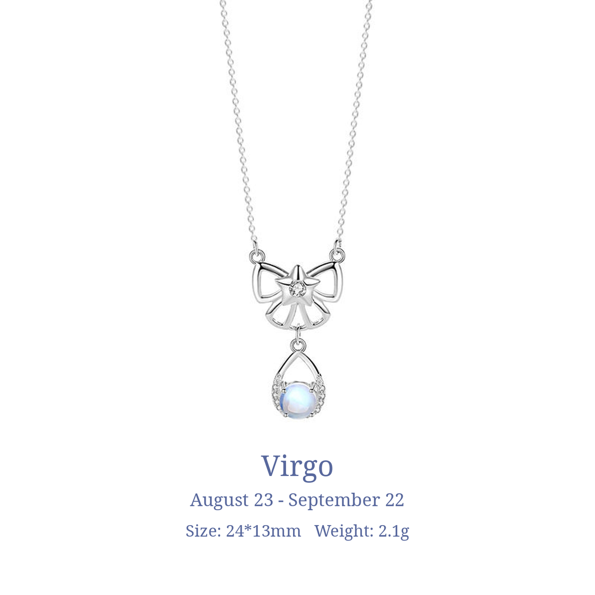  Celestial Zodiac Sterling Silver Necklace - friendship necklace gift from Bestie Keepsake