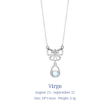  Celestial Zodiac Sterling Silver Necklace - friendship necklace gift from Bestie Keepsake