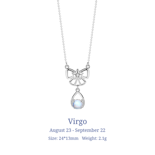  Celestial Zodiac Sterling Silver Necklace - friendship necklace gift from Bestie Keepsake