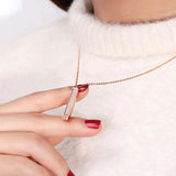  Crystal Encrusted Hidden Bar Necklace - friendship necklace gift from Bestie Keepsake