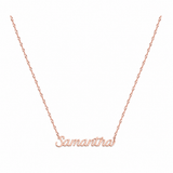  Script Name Pendant Necklace in Stainless Steel - friendship necklace gift from Bestie Keepsake