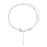  Butterfly Charm Crystal Bead Necklace - friendship necklace gift from Bestie Keepsake