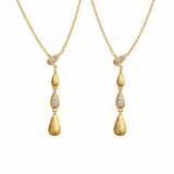  Dainty Water Drop Zirconia Necklace in Sterling Silver - friendship necklace gift from Bestie Keepsake