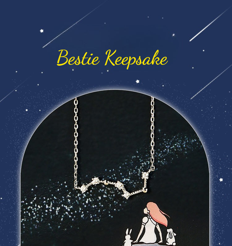  Big Dipper Constellation Necklace 925 Sterling Silver - friendship necklace gift from Bestie Keepsake