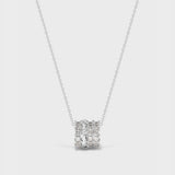  Ornate Cylinder Zirconia Pendant Necklace - friendship necklace gift from Bestie Keepsake