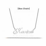  Custom Script Name Necklace in Sterling Silver - friendship necklace gift from Bestie Keepsake