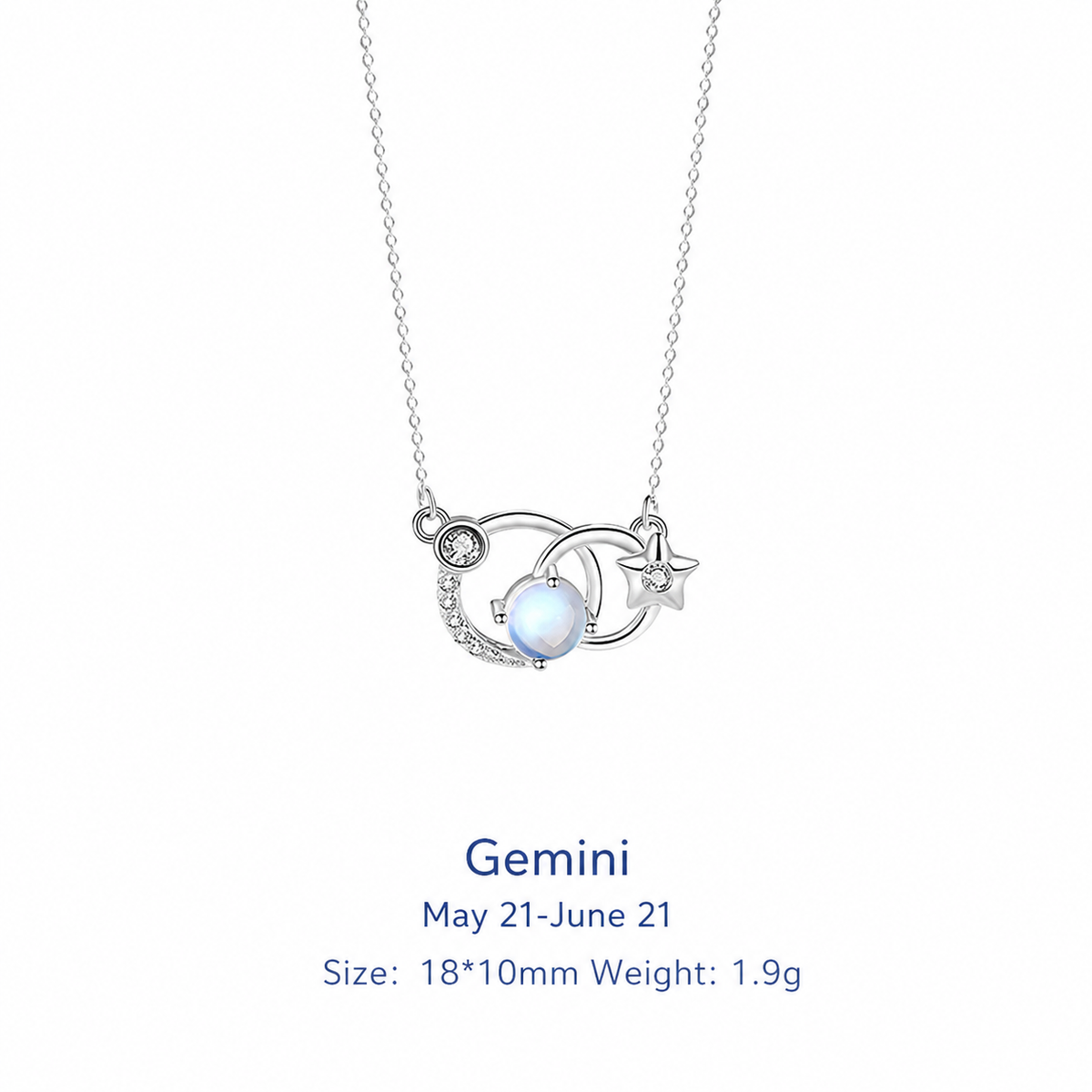  Celestial Zodiac Sterling Silver Necklace - friendship necklace gift from Bestie Keepsake