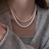  Infinity Clasp Mixed Pearl and Bead Necklace - friendship necklace gift from Bestie Keepsake