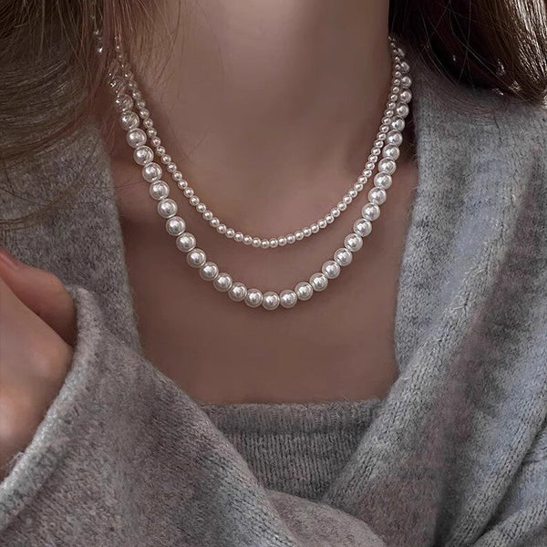  Infinity Clasp Mixed Pearl and Bead Necklace - friendship necklace gift from Bestie Keepsake