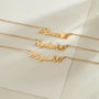  Butterfly Script Name Necklace Stainless Steel - friendship necklace gift from Bestie Keepsake