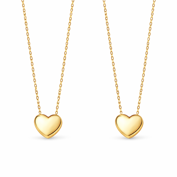  Dainty Heart Pendant S925 Sterling Silver Necklace - friendship necklace gift from Bestie Keepsake