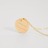 Constellation Coin Pendant Necklace in 14K Gold Plated - friendship necklace gift from Bestie Keepsake