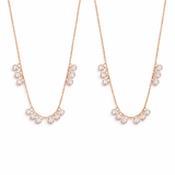  Dainty Crystal Drop Necklace Set - friendship necklace gift from Bestie Keepsake