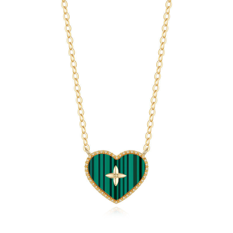  Textured Heart Pendant Necklace in Sterling Silver - friendship necklace gift from Bestie Keepsake