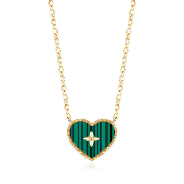  Textured Heart Pendant Necklace in Sterling Silver - friendship necklace gift from Bestie Keepsake