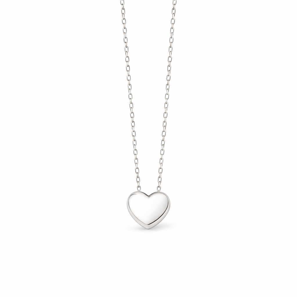  Dainty Heart Pendant S925 Sterling Silver Necklace - friendship necklace gift from Bestie Keepsake
