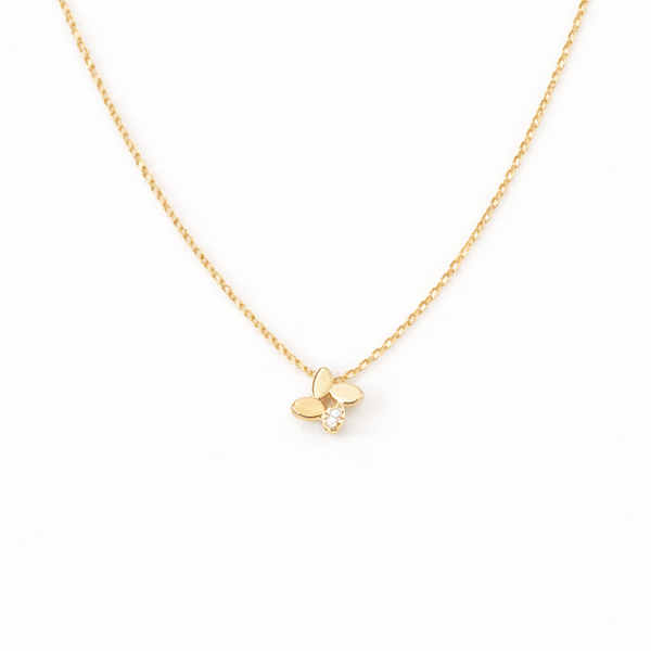  Pinwheel Clover Pendant Necklace S925 Sterling Silver - friendship necklace gift from Bestie Keepsake