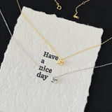  Pinwheel Clover Pendant Necklace S925 Sterling Silver - friendship necklace gift from Bestie Keepsake