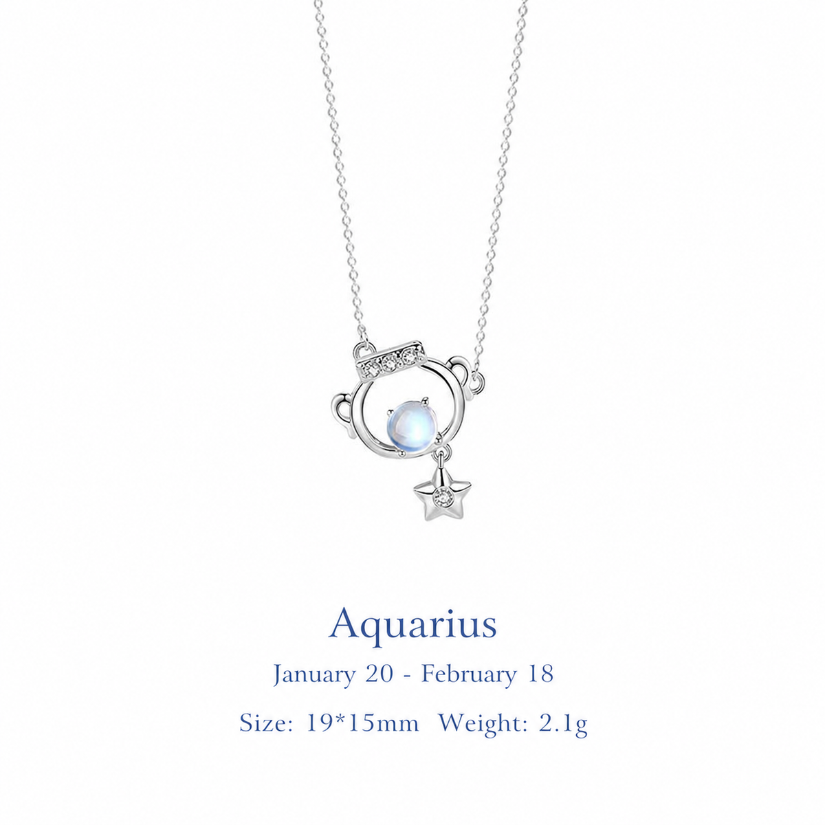  Celestial Zodiac Sterling Silver Necklace - friendship necklace gift from Bestie Keepsake