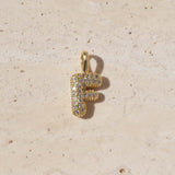  Pave Initial & Heart Birthstone Necklace in 18K Gold Finish - friendship necklace gift from Bestie Keepsake