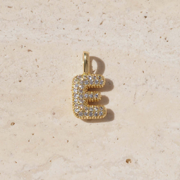  Pave Initial & Heart Birthstone Necklace in 18K Gold Finish - friendship necklace gift from Bestie Keepsake