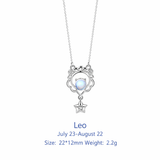  Celestial Zodiac Sterling Silver Necklace - friendship necklace gift from Bestie Keepsake