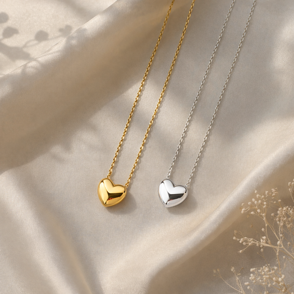  Dainty Heart Pendant S925 Sterling Silver Necklace - friendship necklace gift from Bestie Keepsake
