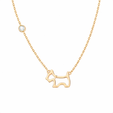  Hollow Puppy Pendant S925 Sterling Silver Necklace - friendship necklace gift from Bestie Keepsake