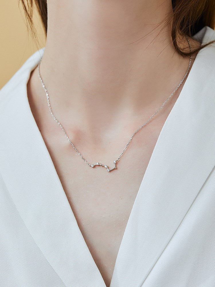  Big Dipper Constellation Necklace 925 Sterling Silver - friendship necklace gift from Bestie Keepsake