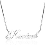  Custom Script Name Necklace in Sterling Silver - friendship necklace gift from Bestie Keepsake