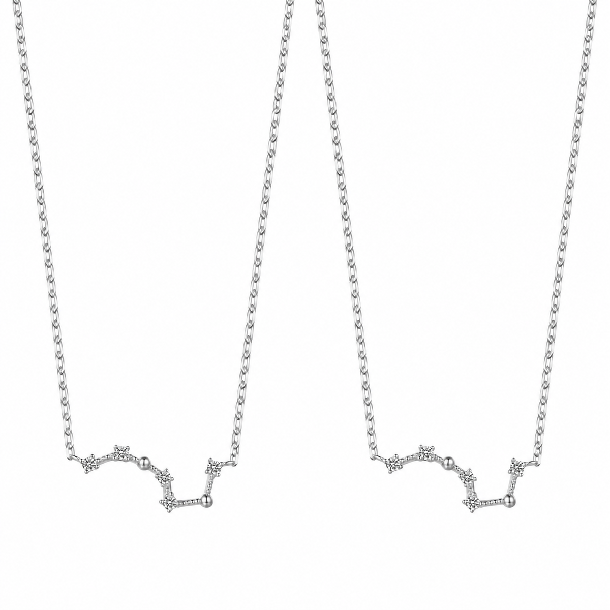  Big Dipper Constellation Necklace 925 Sterling Silver - friendship necklace gift from Bestie Keepsake