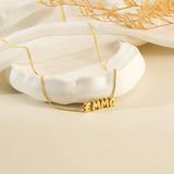  3D Bubble Initial Necklace Gold Alloy - friendship necklace gift from Bestie Keepsake