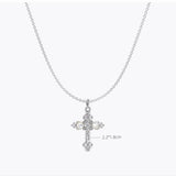  Ornate Petal Cross Pendant Necklace with Mother of Pearl - friendship necklace gift from Bestie Keepsake
